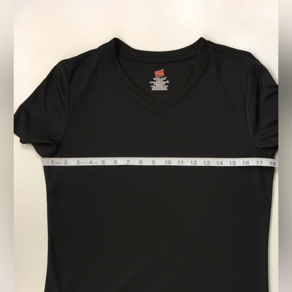 Hanes Women Cool Dry Performance S/S Athletic Sports Tee Black Small - Picture 4 of 6